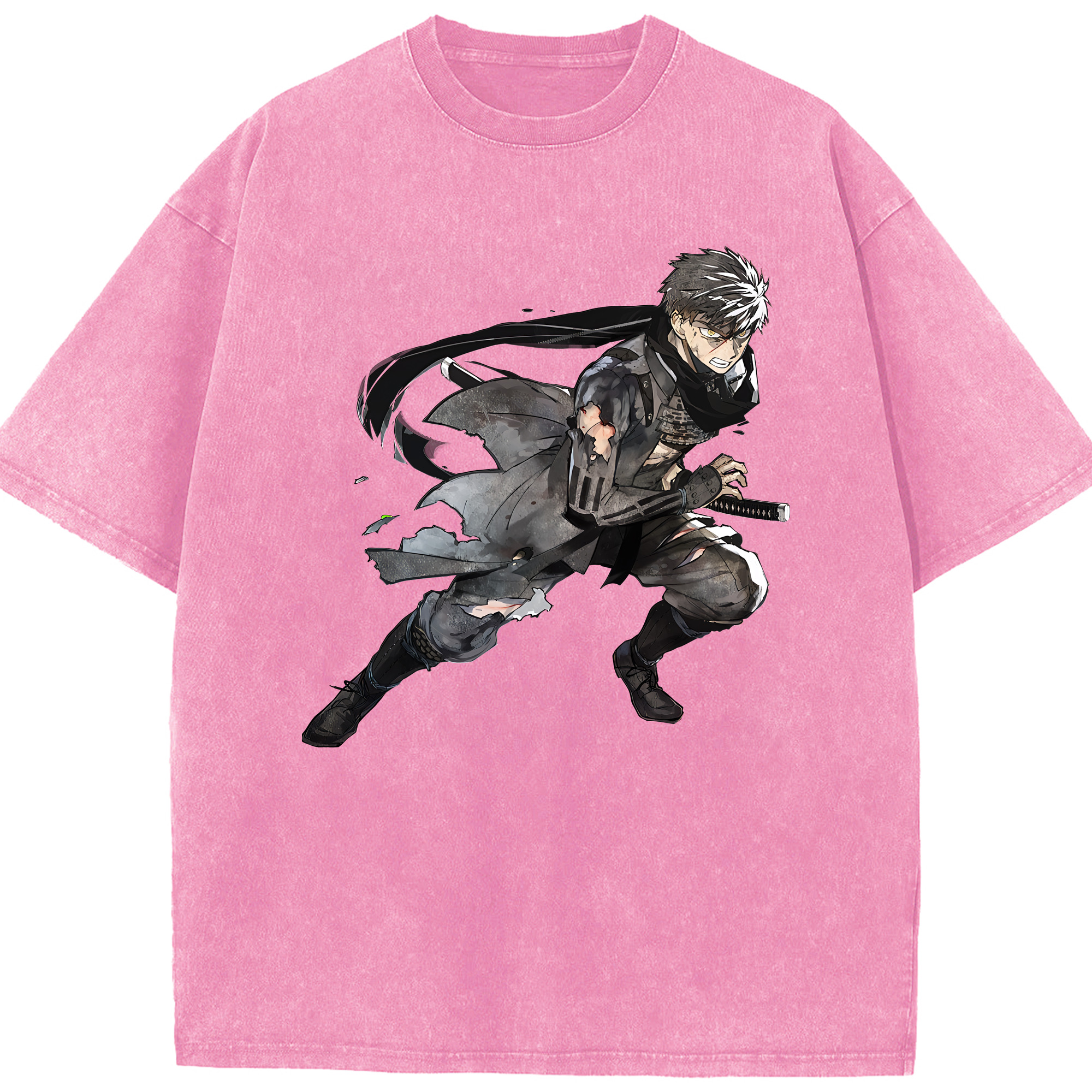 （画像用） 刀剣乱舞 Touken Ranbu 綿100% ヴィンテージ風 半袖Tシャツ（フロントプリント）